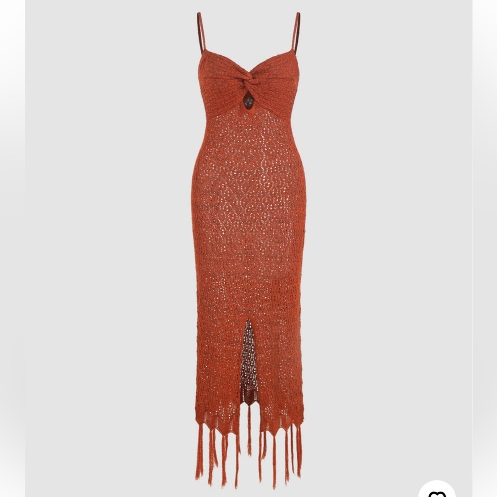 Cider Crochet Dress with Slit